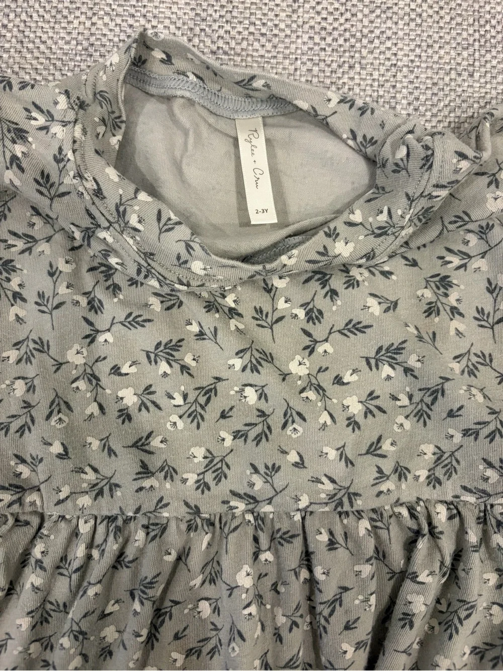 Rylee + Cru Babydoll Dress in Luna Flower, 2-3Y